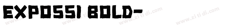 ExpoSSi Bold字体转换